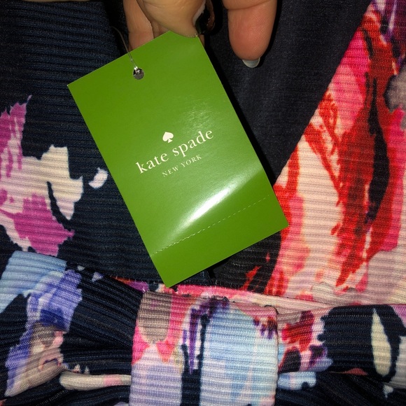 Kate Spade Hazy Floral Bow Back Dress NEW - Picture 5 of 7
